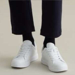 Piombo Mens White Sneakers - New In Box - Size 44 (US 10)